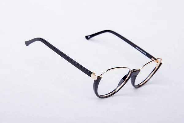 Szemüveg Látás Egy Könnyű Háttér Stúdióban — Stock Fotó
