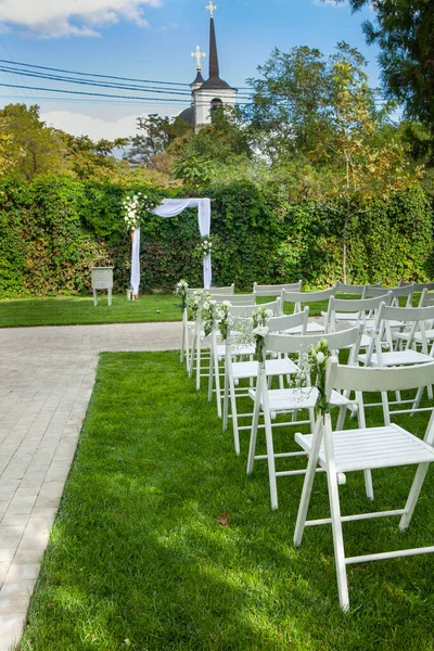 Decorado Local Casamento Cozido — Fotografia de Stock