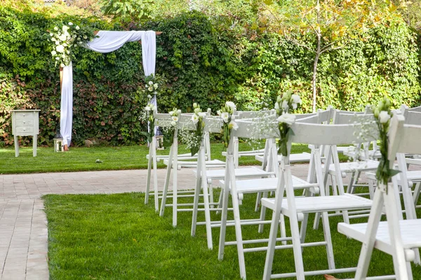 Decorated cooked wedding venue