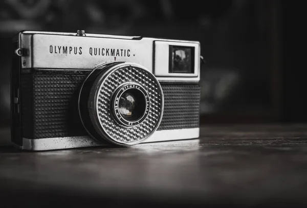 Art Studio Nakhonsawan Thailand April 2018 Gamla Vintage Olympus Kamera — Stockfoto