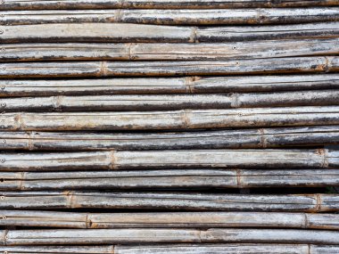 Bambu köprüsü. Bambu yürüyüş yolu dokusu.