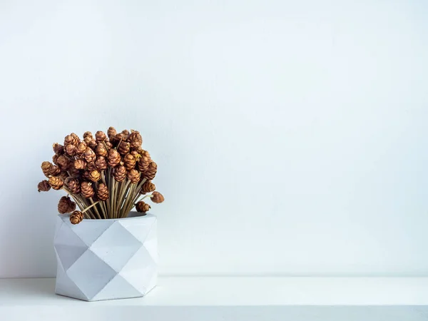 Concrete pot. Modern geometric concrete planter.