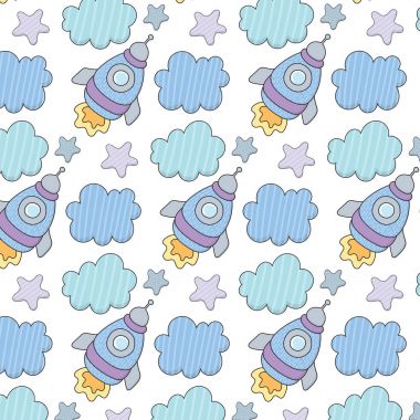 Roket bulutlar. Çocuk model sorunsuz