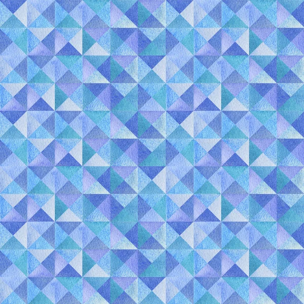 Fond Mosaïque Triangles Bleus — Photo