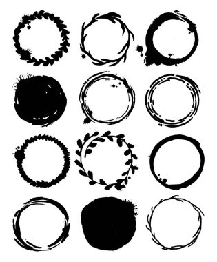 Vektör siyah kare ayarla