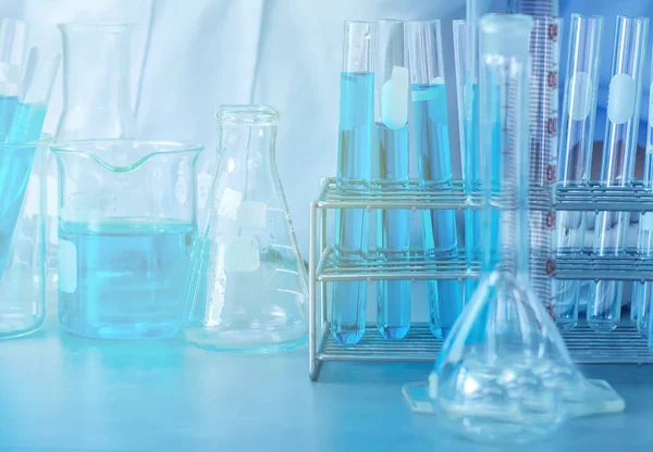 Wetenschapper Onderzoek Chemie Aan Science Lab — Stockfoto