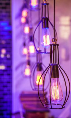 Modern iç aydınlatma armatürleri.