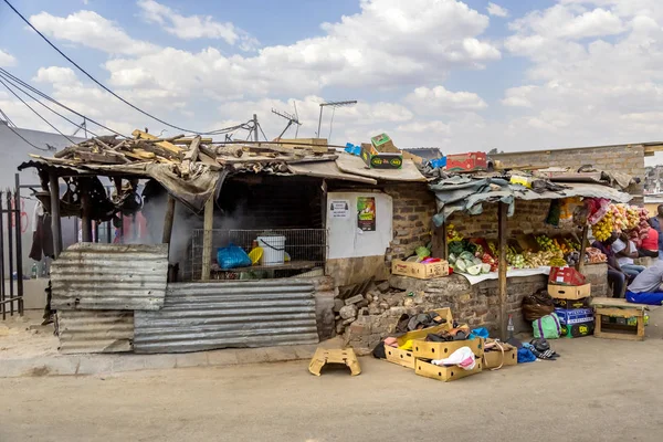 Puesto de comida en carretera en el municipio de Sudáfrica — Foto de Stock