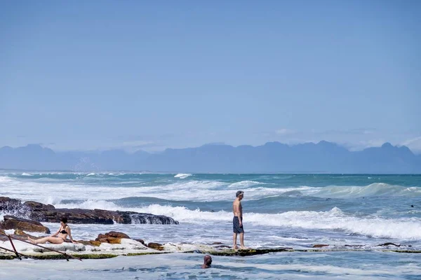 Παλιρροϊκές πισίνες Kalk Bay Φωτογραφία Αρχείου