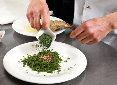 Şef karışık ot ve baharat