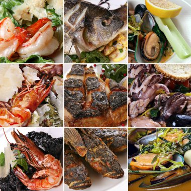 Deniz ürünleri mix seti