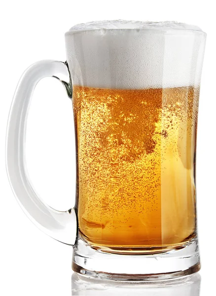 杯子里的啤酒 — 图库照片#