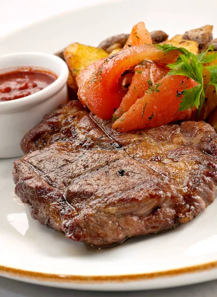 Kalbssteak vom grill