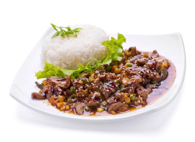 Kızarmış Karaciğer sebze ile