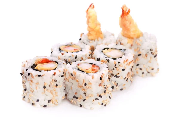 Ρολό με srimp και σουσάμι — Φωτογραφία Αρχείου