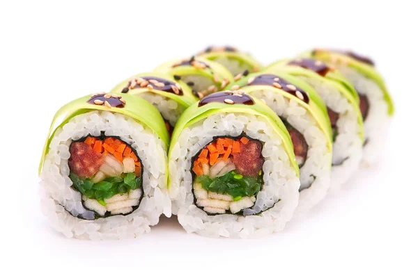 Roll mit Avocado — Stockfoto