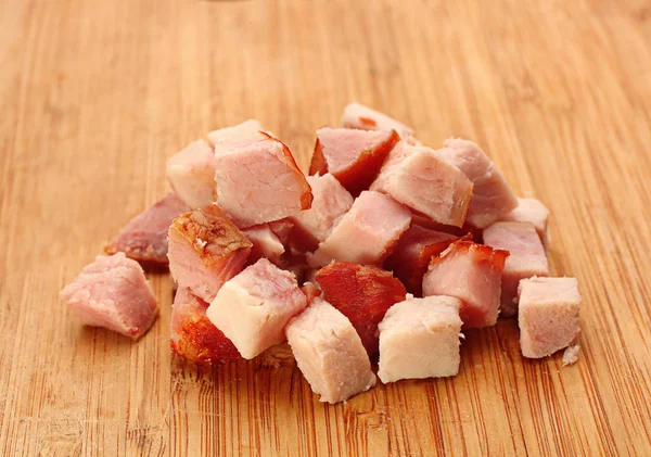 Pork meat smoked slice cube