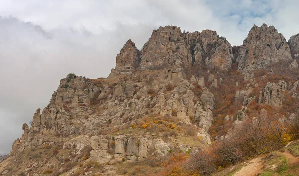 Paisaje Otoñal Valle Los Fantasmas Península Crimea — Foto de Stock