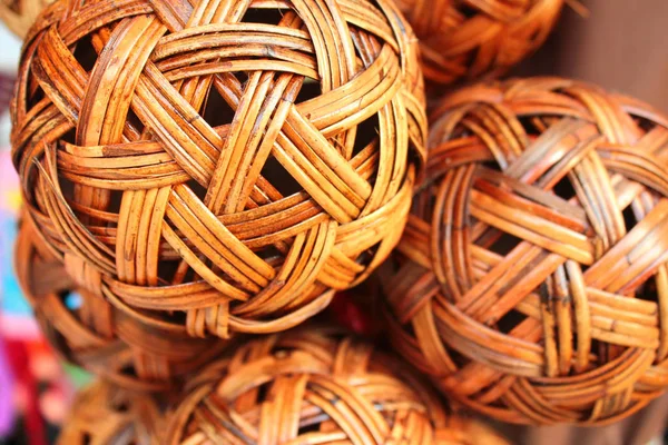 Sepak takraw balls, aus Rattan — Stockfoto