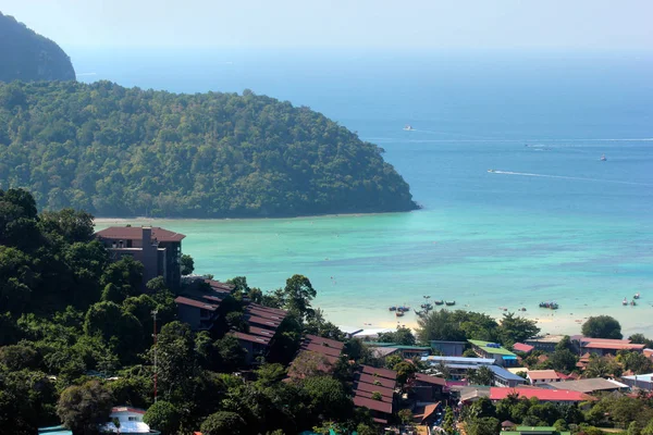 Panorama ostrova Phi Phi Don, provincie Krabi, Thajsko — Stock fotografie