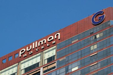 Bangkok, Tayland - 11 Aralık 2019: Pullman Bangkok Hotel G, Bangkok şehir merkezinde 5 yıldızlı çağdaş bir otel.
