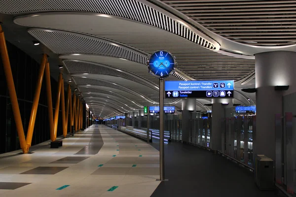 Istambul Turquia Novembro 2019 Interior Hall Chegada Novo Aeroporto Istambul — Fotografia de Stock