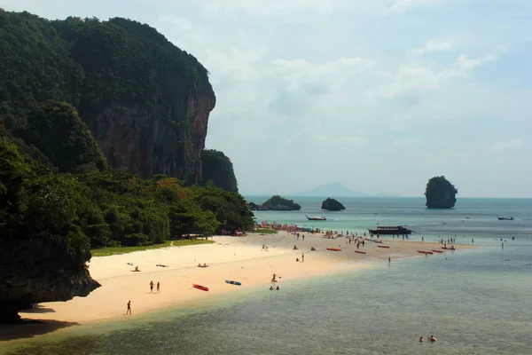 Pohled Pláž Railey Provincii Krabi Thajsko — Stock fotografie