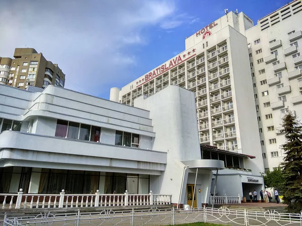 Kyiv Ukraine September 2017 Bratislava Hotel Star Hotel Complex Dniprovskyi — Stock Photo, Image