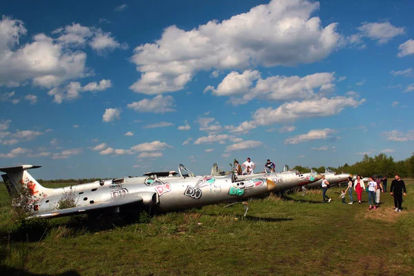 Vovchansk Ukraine May 2020 Aero Delfin Military Jet Trainers Developed — 图库照片