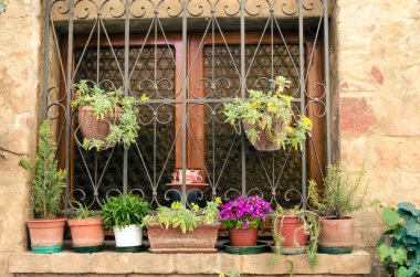 Pienza Toskana İtalya tarihi merkezi