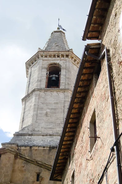 Pienza, Olaszország Toszkána történelmi központja — Stock Fotó