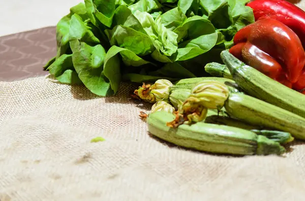 Composición de hortalizas frescas — Foto de Stock