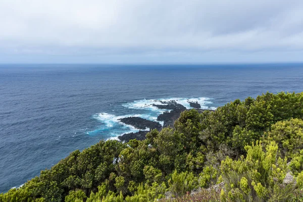 Scenery Atlantic Ocean View Geothermal Termas Ferraria Trip Sao Miguel — Stock Photo, Image