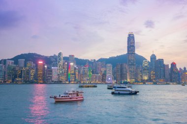 Hong Kong şehir, Victoria Limanı görünümü