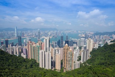 Hong Kong şehir, Peak görünümünden
