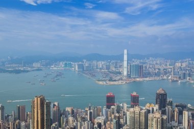 Hong Kong şehir, Peak görünümünden