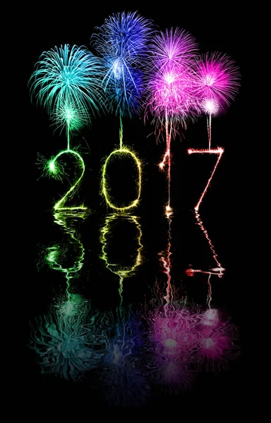 2017 Happy New Year firework sparklers