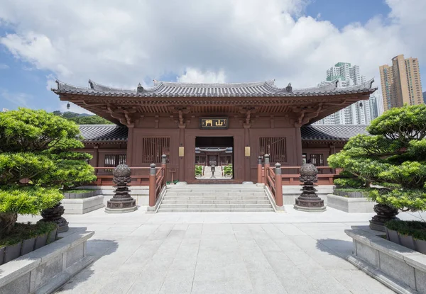 Chi lin nunnekloster, Tang dynastin stil tempel, Hong Kong — Stockfoto