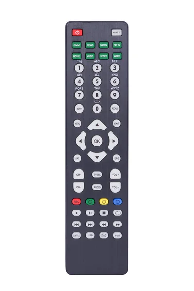 TV Controle remoto sobre fundo branco — Fotografia de Stock