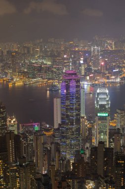 Geceleyin Hong Kong Şehri