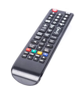 TV uzaktan kumandası beyazda izole edildi