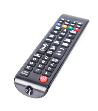 TV uzaktan kumandası beyazda izole edildi