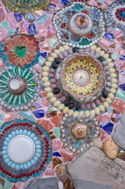 Seramik cam duvar wat phra vasıl geçmiş Bu pha oğlu kaew. Tem