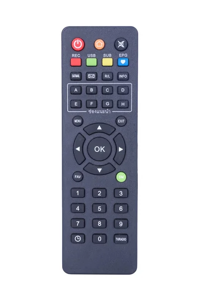 Control remoto de TV aislado en blanco — Foto de Stock