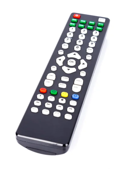 Control remoto de TV aislado en blanco — Foto de Stock