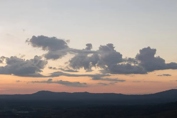 Khao Kho βουνό στο ηλιοβασίλεμα, Phetchabun, Ταϊλάνδη — Φωτογραφία Αρχείου