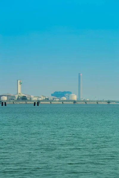 Electrical power plant near the sea, Rayong, Thailand — Stock Photo, Image