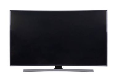 Beyaz arka plan üzerinde izole büyük led tv