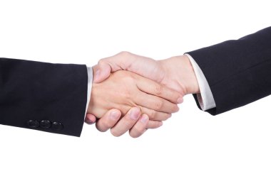 işadamı ve w izole işkadını arasında el sallayarak