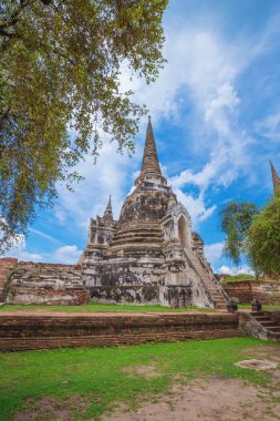 Buda heykelleri ve Wat Phra Si Sanphet Ayu pagoda kalıntıları